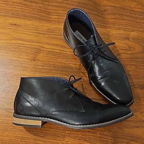 Steve Madden Black Chukka Boots - Picture 3 of 6